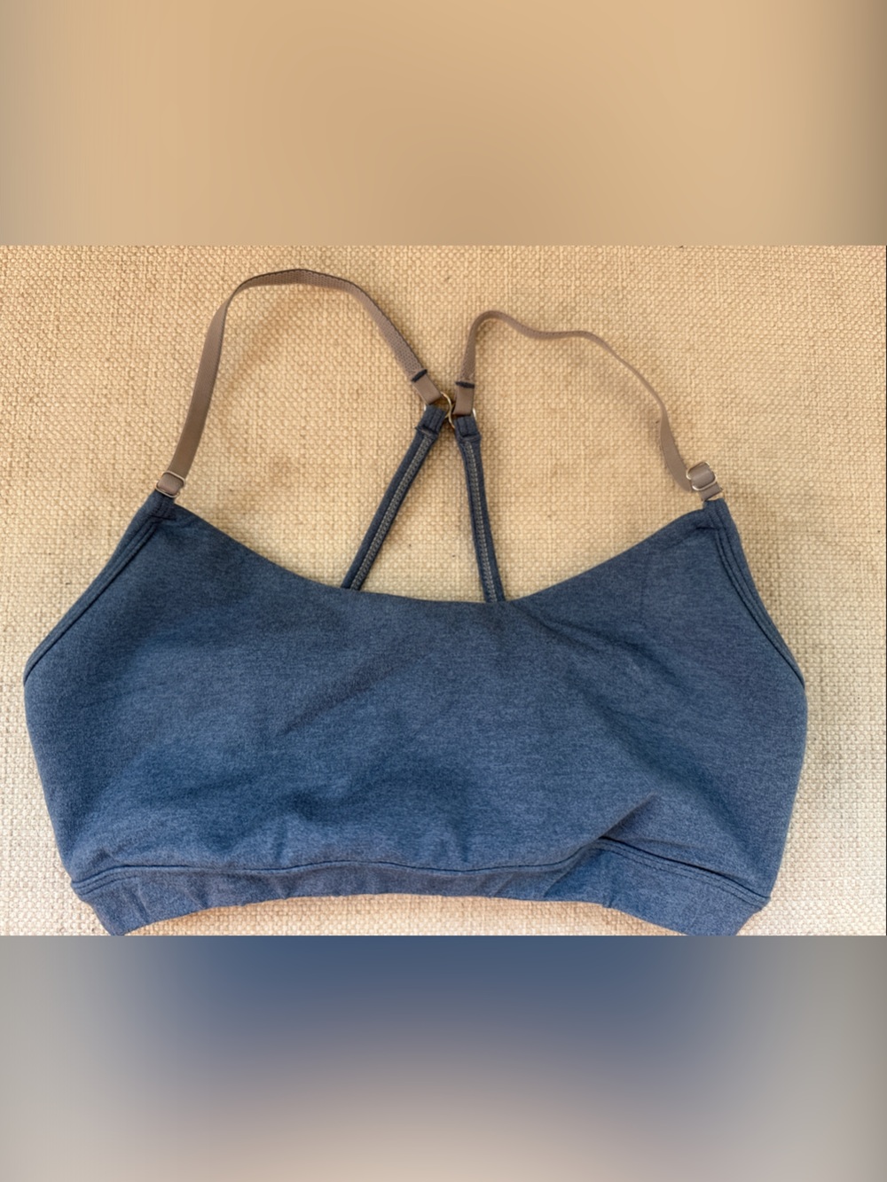 P'tula Heathered Blue Bralette with Adjustable Straps